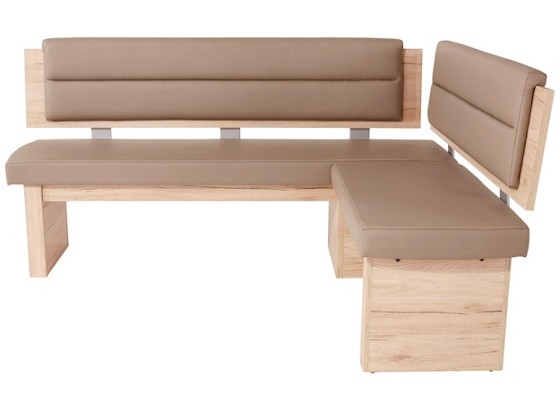 Eckbank Cara - Schlammfarben, KONVENTIONELL, Holzwerkstoff (186/146cm) Eckbank Cara - Schlammfarben, KONVENTIONELL, Holzwerkstoff (186/146cm)