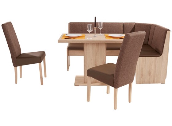 Eckbankgruppe Hamburg 3 - Sandfarben/Schlammfarben, KONVENTIONELL, Holzwerkstoff (165/125cm) Eckbankgruppe Hamburg 3 - Sandfarben/Schlammfarben, KONVENTIONELL, Holzwerkstoff (165/125cm)