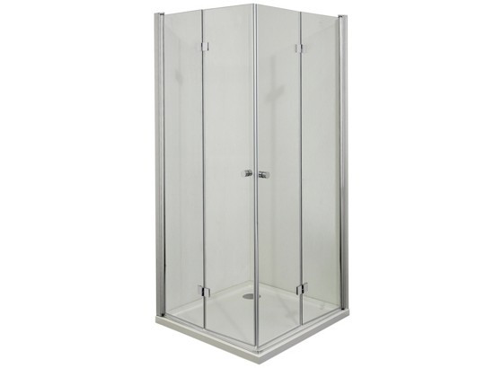 Eckeinstieg Smartflex - Chromfarben, KONVENTIONELL, Glas/Metall (90/195cm) Eckeinstieg Smartflex - Chromfarben, KONVENTIONELL, Glas/Metall (90/195cm)