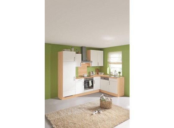 Eckküche Santiago , ohne Gsp Santiago - Eichefarben/Weiß, LIFESTYLE, Holzwerkstoff (175/275cm) - VERTICO Eckküche Santiago , ohne Gsp Santiago - Eichefarben/Weiß, LIFESTYLE, Holzwerkstoff (175/275cm) - VERTICO
