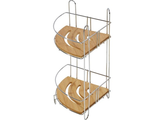 Eckregal Rainbow - Chromfarben/Braun, KONVENTIONELL, Holz/Metall (20/36,5/20cm) Eckregal Rainbow - Chromfarben/Braun, KONVENTIONELL, Holz/Metall (20/36,5/20cm)