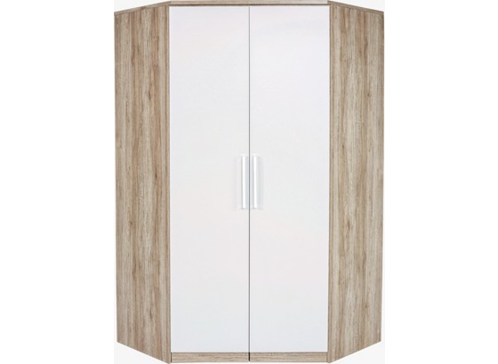 Eckschrank Wien - Eichefarben/Weiß, KONVENTIONELL, Holzwerkstoff (117/212cm) Eckschrank Wien - Eichefarben/Weiß, KONVENTIONELL, Holzwerkstoff (117/212cm)
