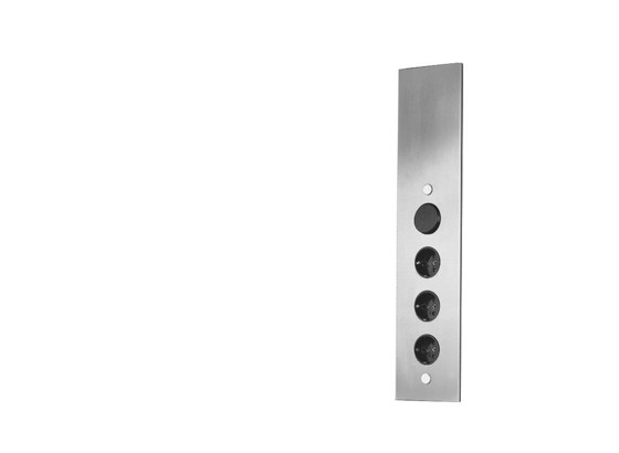 Ecksteckdosenelement Edelstahl - ROMANTIK / LANDHAUS, Metall (8,2/46/8,2cm) Ecksteckdosenelement Edelstahl - ROMANTIK / LANDHAUS, Metall (8,2/46/8,2cm)