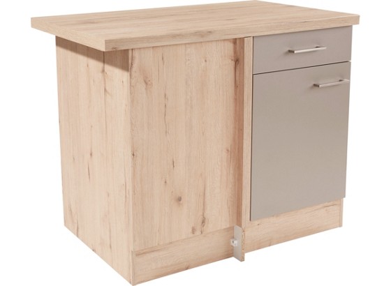 Eckunterschrank Riva Uebe110 - Champagner/Eichefarben, MODERN, Holzwerkstoff (110/86/57cm) Eckunterschrank Riva Uebe110 - Champagner/Eichefarben, MODERN, Holzwerkstoff (110/86/57cm)