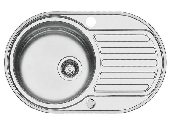Einbauspüle Edelstahl - Edelstahlfarben, MODERN, Metall (76,5/48cm) Einbauspüle Edelstahl - Edelstahlfarben, MODERN, Metall (76,5/48cm)