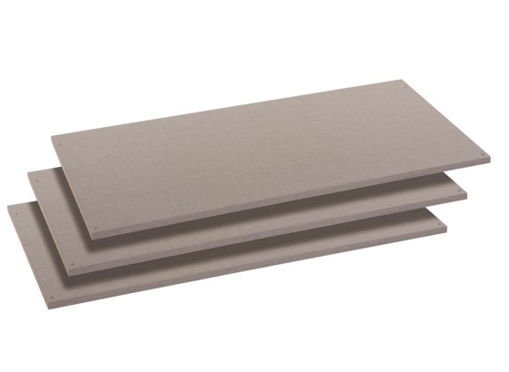 Einlegeboden 3er-Set - Grau (88/1,6/45cm) Einlegeboden 3er-Set - Grau (88/1,6/45cm)