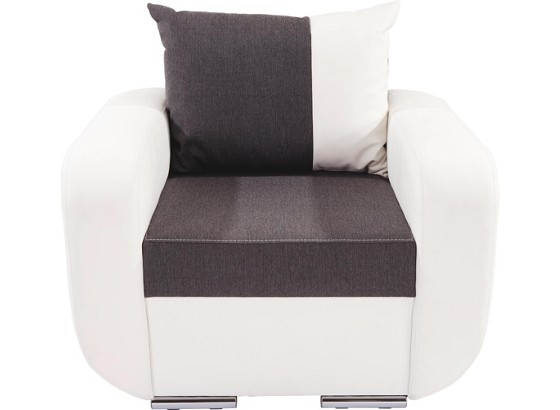 Einsitzer Faro - Chromfarben/Schwarz, KONVENTIONELL, Holz/Textil (94/90/92cm) Einsitzer Faro - Chromfarben/Schwarz, KONVENTIONELL, Holz/Textil (94/90/92cm)