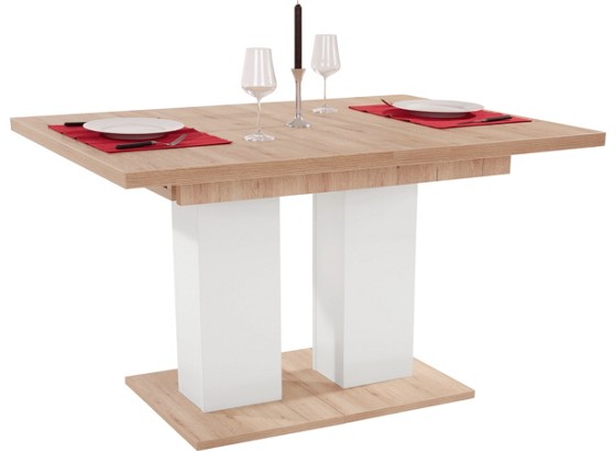 Esstisch Julie 140 Az - Eichefarben/Weiß, MODERN, Holzwerkstoff (140/75/90cm) Esstisch Julie 140 Az - Eichefarben/Weiß, MODERN, Holzwerkstoff (140/75/90cm)