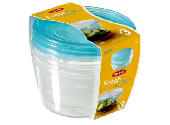 Ételtároló Edény Szett Fresh&go - konvencionális (12,5/10,2/12,5cm) Ételtároló Edény Szett Fresh&go - konvencionális (12,5/10,2/12,5cm)