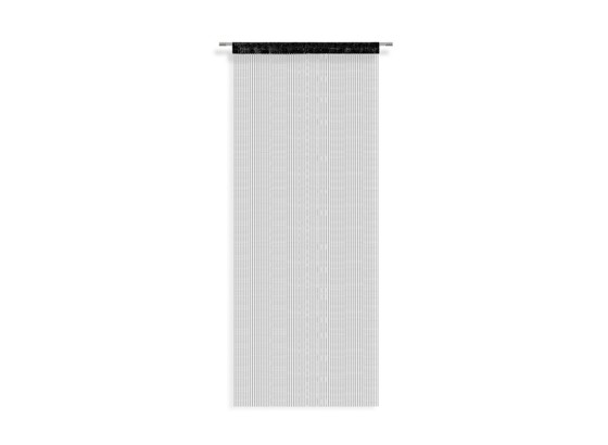 Fadenstore Sina - Schwarz, MODERN, Textil (90/245cm) - LUCA BESSONI Fadenstore Sina - Schwarz, MODERN, Textil (90/245cm) - LUCA BESSONI