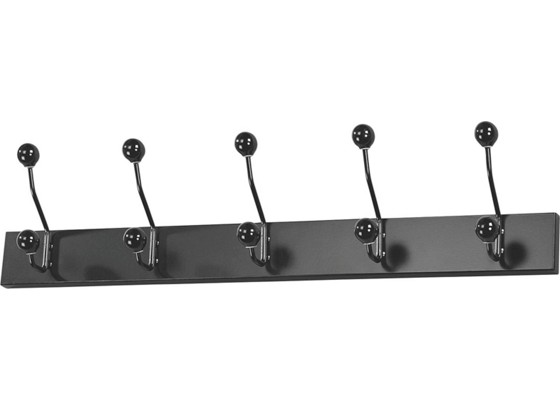 Fali Akasztó Greve - fekete/fehér, modern, fém/faanyagok (65/13/7cm) Fali Akasztó Greve - fekete/fehér, modern, fém/faanyagok (65/13/7cm)