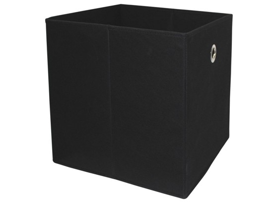 Faltbox Cubi - Schwarz, MODERN, Holzwerkstoff/Textil (32/32/32cm) Faltbox Cubi - Schwarz, MODERN, Holzwerkstoff/Textil (32/32/32cm)