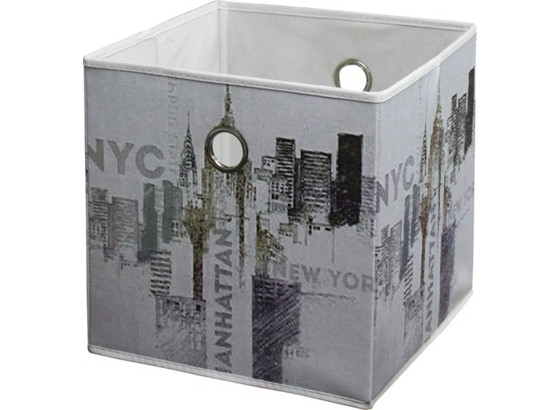 Faltbox Nyc - Multicolor, MODERN, Textil (32/32/32cm) Faltbox Nyc - Multicolor, MODERN, Textil (32/32/32cm)