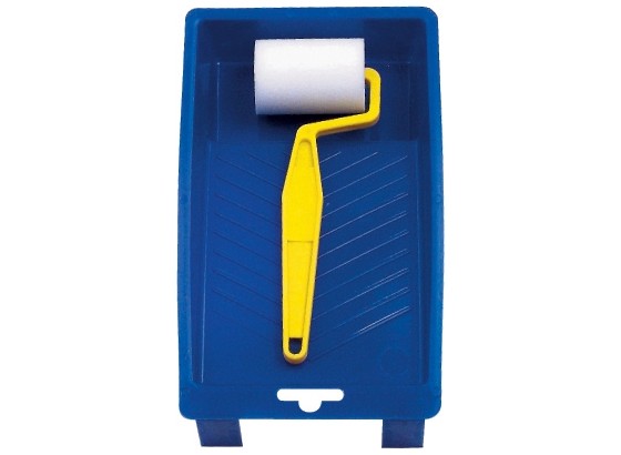 Farbrollerset mit Farbwanne - KONVENTIONELL, Kunststoff/Textil (23cm) - VENDA Farbrollerset mit Farbwanne - KONVENTIONELL, Kunststoff/Textil (23cm) - VENDA
