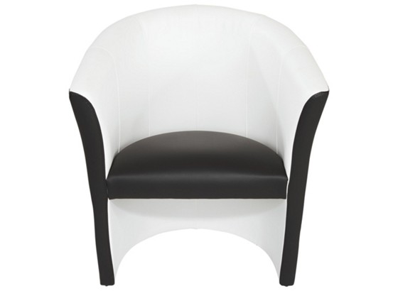 Fotelja Fotelja - bijela/crna, Moderno (69/76/59cm) - OMBRA Fotelja Fotelja - bijela/crna, Moderno (69/76/59cm) - OMBRA