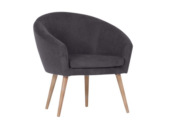 Fotelja Fotelja - tamno siva, Moderno, tekstil (73/73/66cm) Fotelja Fotelja - tamno siva, Moderno, tekstil (73/73/66cm)