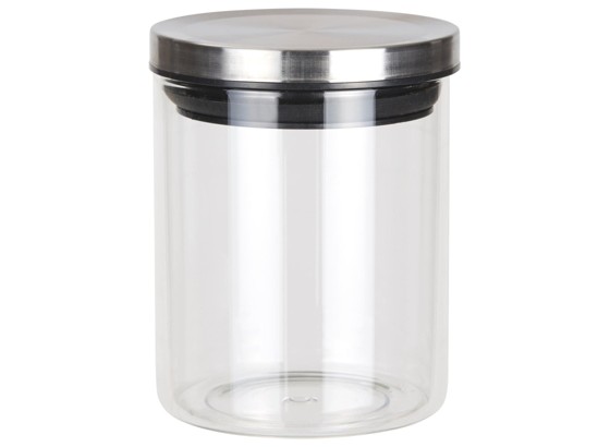 Frischhaltedose Catleen, Gr. S - Klar/Edelstahlfarben, KONVENTIONELL, Glas/Metall (10,2/13cm) - LUCA BESSONI Frischhaltedose Catleen, Gr. S - Klar/Edelstahlfarben, KONVENTIONELL, Glas/Metall (10,2/13cm) - LUCA BESSONI