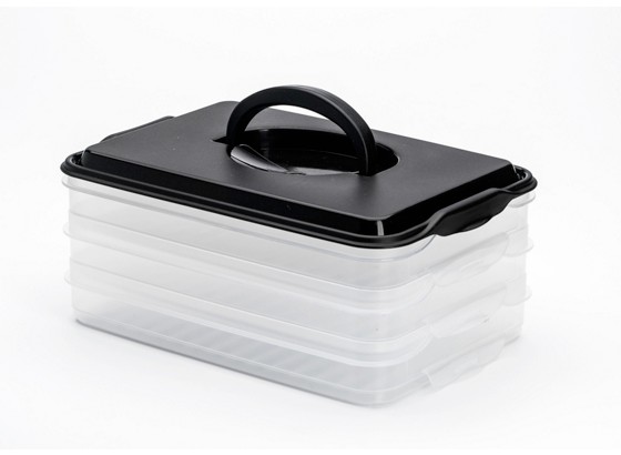 Frischhaltedose inkl. Deckel - Transparent/Lila, KONVENTIONELL, Kunststoff (0,8 l) - PLAST 1 Frischhaltedose inkl. Deckel - Transparent/Lila, KONVENTIONELL, Kunststoff (0,8 l) - PLAST 1