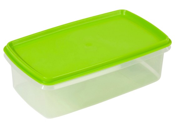 Frischhaltedose Magerit 1,5 Liter - Transparent/Grün, KONVENTIONELL, Kunststoff (13,9/7,6/23,8cm) - PLAST TEAM Frischhaltedose Magerit 1,5 Liter - Transparent/Grün, KONVENTIONELL, Kunststoff (13,9/7,6/23,8cm) - PLAST TEAM