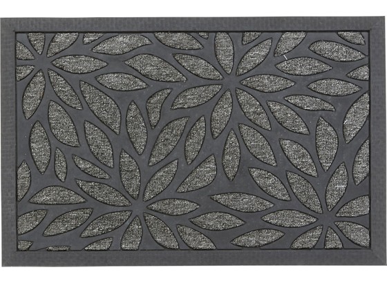 Fußmatte Albertina - Silberfarben/Schwarz, MODERN, Kunststoff (40/60cm) - OMBRA Fußmatte Albertina - Silberfarben/Schwarz, MODERN, Kunststoff (40/60cm) - OMBRA