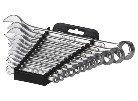 Gabelringschlüsselsatz 12-teilig - Silberfarben, KONVENTIONELL, Metall Gabelringschlüsselsatz 12-teilig - Silberfarben, KONVENTIONELL, Metall