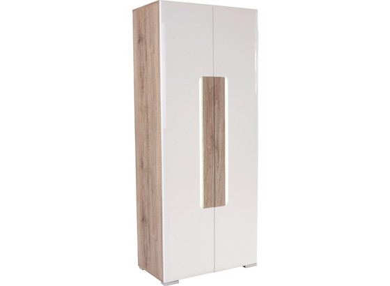 Garderobenschrank Toronto - Eichefarben/Weiß, MODERN, Holzwerkstoff (90/196/36cm) - OMBRA Garderobenschrank Toronto - Eichefarben/Weiß, MODERN, Holzwerkstoff (90/196/36cm) - OMBRA