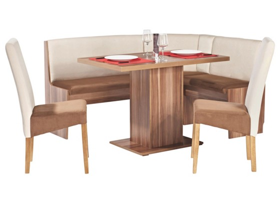 Garnitura Kutne Klupe Hamburg - bež/smeđa, Konvencionalno, drvni materijal (110/75,5/70cm) Garnitura Kutne Klupe Hamburg - bež/smeđa, Konvencionalno, drvni materijal (110/75,5/70cm)