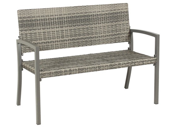 Gartenbank Dijon - Grau, MODERN, Kunststoff/Metall (116/87/60cm) Gartenbank Dijon - Grau, MODERN, Kunststoff/Metall (116/87/60cm)