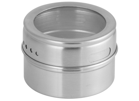 Gewürzdose mit Sichtfenster - Edelstahlfarben, KONVENTIONELL, Metall (4,5/6cm) Gewürzdose mit Sichtfenster - Edelstahlfarben, KONVENTIONELL, Metall (4,5/6cm)