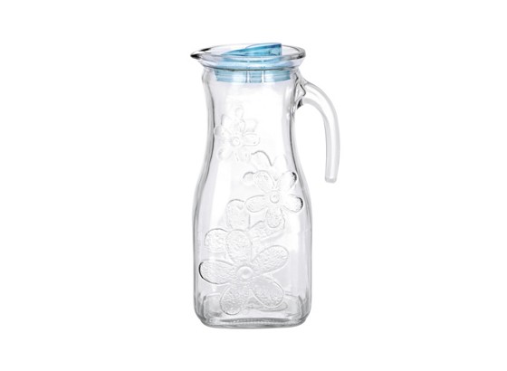 Glaskrug Elisa - Blau/Grün, KONVENTIONELL, Glas/Kunststoff (1l) Glaskrug Elisa - Blau/Grün, KONVENTIONELL, Glas/Kunststoff (1l)