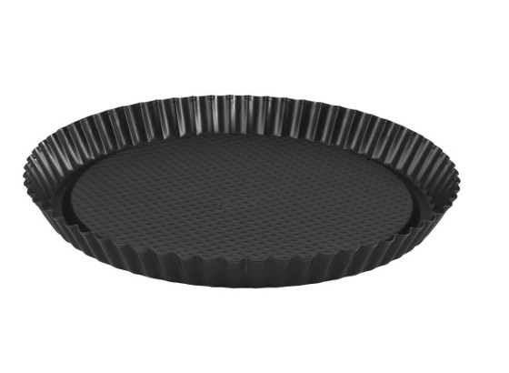 Gyümölcstorta Forma Teflon Bevonattal - fekete, konvencionális, fém (30/3cm) Gyümölcstorta Forma Teflon Bevonattal - fekete, konvencionális, fém (30/3cm)