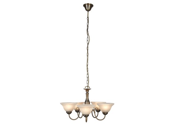 Hängeleuchte Cedric - Messingfarben, KONVENTIONELL, Glas/Metall (59/59/116cm) - JAMES WOOD Hängeleuchte Cedric - Messingfarben, KONVENTIONELL, Glas/Metall (59/59/116cm) - JAMES WOOD