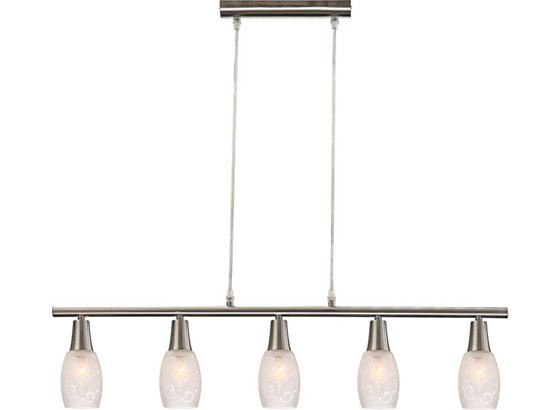 Hängeleuchte Florita - KONVENTIONELL, Glas/Metall (80/7,5/140cm) Hängeleuchte Florita - KONVENTIONELL, Glas/Metall (80/7,5/140cm)