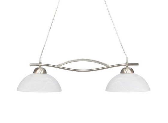 Hängeleuchte Provence - Nickelfarben, KONVENTIONELL, Glas/Metall (73cm) - OMBRA Hängeleuchte Provence - Nickelfarben, KONVENTIONELL, Glas/Metall (73cm) - OMBRA