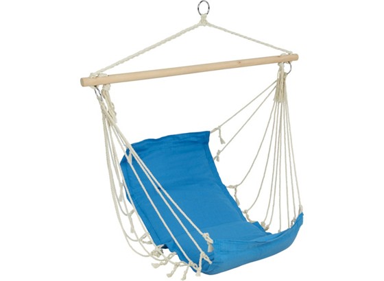 Hängesessel Relaxe - Blau/Orange, KONVENTIONELL, Holz/Textil (45/100cm) Hängesessel Relaxe - Blau/Orange, KONVENTIONELL, Holz/Textil (45/100cm)