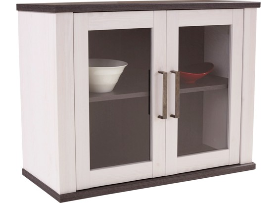 Hängevitrine Provence - Wengefarben/Weiß, ROMANTIK / LANDHAUS, Holzwerkstoff (98/66/30cm) - JAMES WOOD Hängevitrine Provence - Wengefarben/Weiß, ROMANTIK / LANDHAUS, Holzwerkstoff (98/66/30cm) - JAMES WOOD