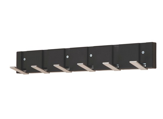 Hakenleiste Andrea - Zinkfarben/Schwarz, MODERN (48.4/7.2/2cm) Hakenleiste Andrea - Zinkfarben/Schwarz, MODERN (48.4/7.2/2cm)