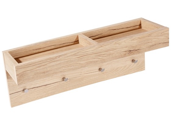 Hakenleiste Chris - Eichefarben, MODERN, Holzwerkstoff (60/20/15cm) Hakenleiste Chris - Eichefarben, MODERN, Holzwerkstoff (60/20/15cm)