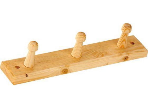 Hakenleiste Clip 3 - Kieferfarben, MODERN, Holz (30/5,5cm) Hakenleiste Clip 3 - Kieferfarben, MODERN, Holz (30/5,5cm)