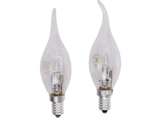 Halogen-Leuchtmittel 600 lm, E14, C, 2 Stück - Klar, KONVENTIONELL (3,5/12cm) Halogen-Leuchtmittel 600 lm, E14, C, 2 Stück - Klar, KONVENTIONELL (3,5/12cm)