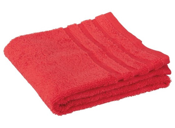 Handtuch Iris - Rot, KONVENTIONELL, Textil (50/100cm) Handtuch Iris - Rot, KONVENTIONELL, Textil (50/100cm)