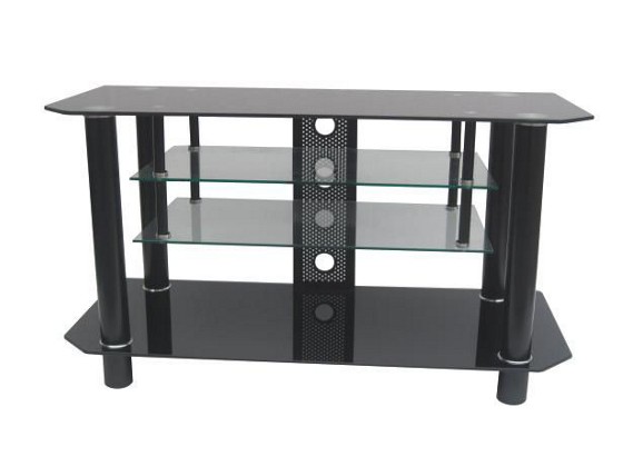 Hi-fi Stolić Carla - crna, Moderno, staklo/metal (105/58/45cm) Hi-fi Stolić Carla - crna, Moderno, staklo/metal (105/58/45cm)