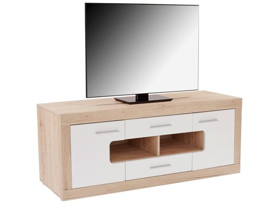 Hi-fi Stolić Hi-fi Stolić - bijela/boje hrasta, Moderno, drvni materijal (160/57/41,8cm) Hi-fi Stolić Hi-fi Stolić - bijela/boje hrasta, Moderno, drvni materijal (160/57/41,8cm)