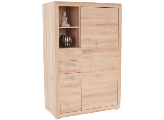Highboard Tizio - Silberfarben/Buchefarben, KONVENTIONELL, Holzwerkstoff (103,8/151/41cm) Highboard Tizio - Silberfarben/Buchefarben, KONVENTIONELL, Holzwerkstoff (103,8/151/41cm)