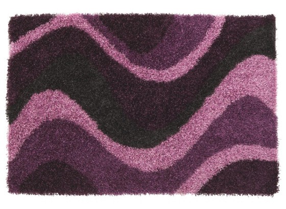 Hochflorteppich New Dolce - Lila/Schwarz, KONVENTIONELL, Textil (120/170cm) - LUCA BESSONI Hochflorteppich New Dolce - Lila/Schwarz, KONVENTIONELL, Textil (120/170cm) - LUCA BESSONI