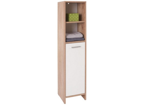 Hochschrank Attack - Eichefarben/Weiß, KONVENTIONELL (32/135cm) Hochschrank Attack - Eichefarben/Weiß, KONVENTIONELL (32/135cm)
