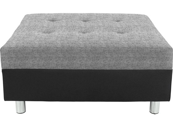 Hocker Linda - Chromfarben/Dunkelgrau, MODERN, Textil (83/44/78cm) Hocker Linda - Chromfarben/Dunkelgrau, MODERN, Textil (83/44/78cm)