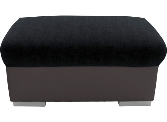 Hocker Milla - Dunkelgrau/Silberfarben, MODERN, Holz/Textil (95/46/65cm) Hocker Milla - Dunkelgrau/Silberfarben, MODERN, Holz/Textil (95/46/65cm)