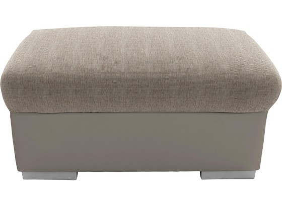 Hocker Milla - Sandfarben/Silberfarben, MODERN, Holz/Textil (95/46/65cm) Hocker Milla - Sandfarben/Silberfarben, MODERN, Holz/Textil (95/46/65cm)