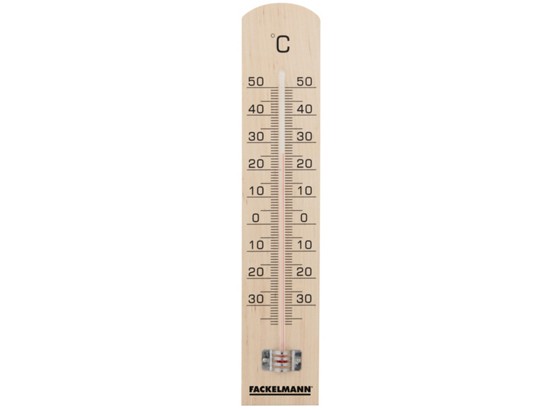 Hőmérő Fackelmann - világosbarna, konvencionális, fa (25cm) Hőmérő Fackelmann - világosbarna, konvencionális, fa (25cm)